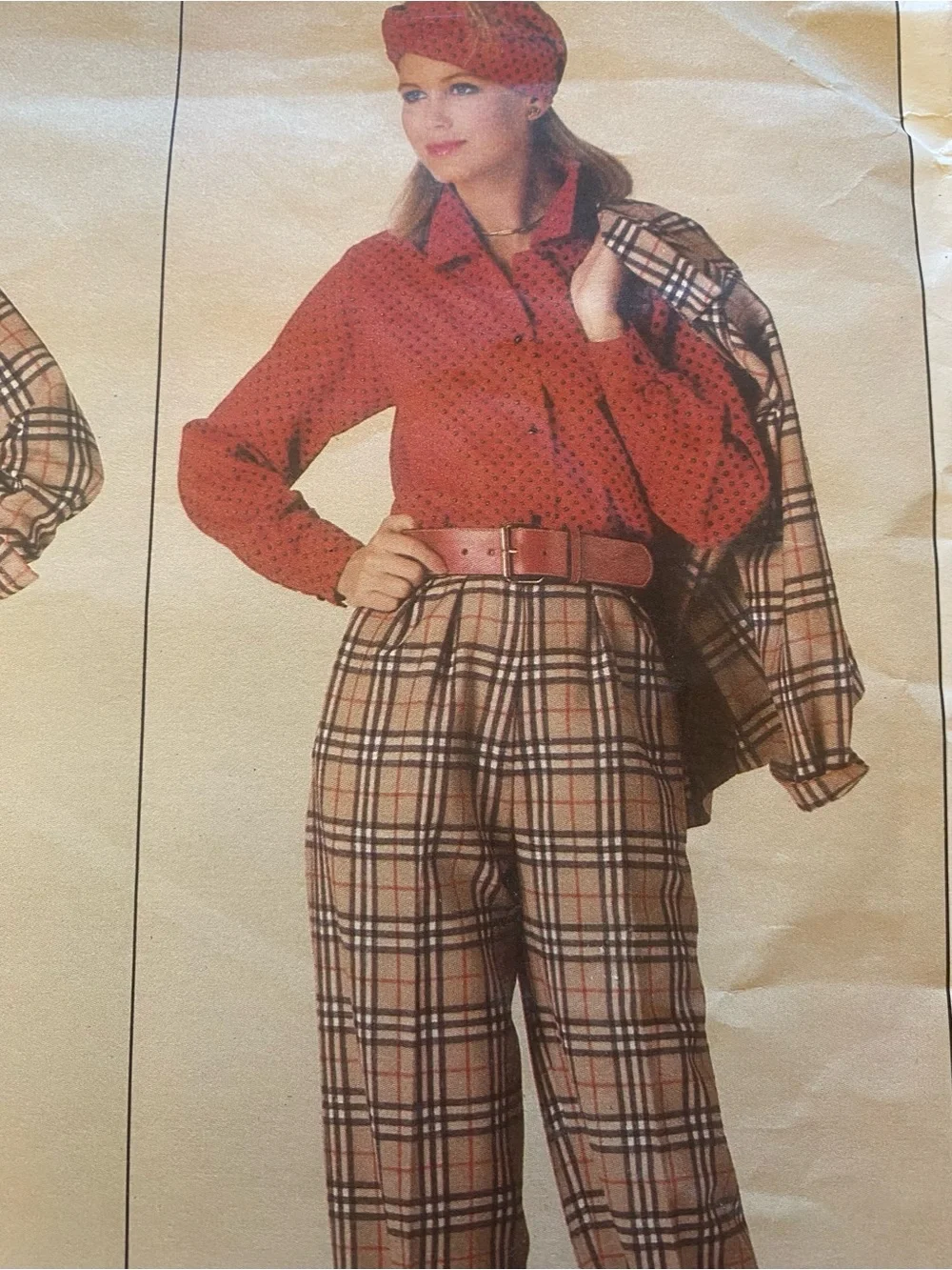 Vogue VINTAGE 1980'S Straight-Leg Pants Skirt blouse Jacket uncut sewing pattern